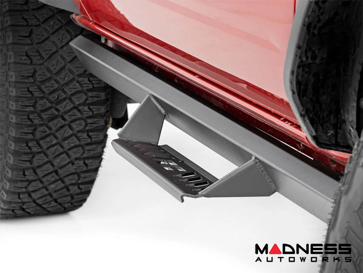 Ford Bronco Side Steps - 2 Door - AL2 Drop Step - Rough Country 